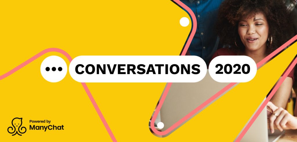 ManyChat Conversations Conference Virtual Event Flyer